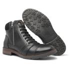 Bota Coturno Masculino Eurofle Cour Fecho Zíper Palmilha Gel