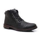 Bota Coturno Masculino Zíper Casual Elegante da Moda NL047