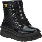 Bota Coturno Menina Feminino Cano CurtoTratorada Blogueira Stilo Rosê-2526