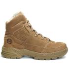 Bota Coturno Militar coyote em couro legitimo hidrofugado thunder tática conforto durabilidade cano curto coyote