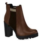 Bota Coturno Moleca Salto Grosso Casual 5325.100 Feminina