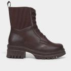 Bota Coturno Mooncity Cano Médio Elástico Feminina