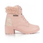 Bota Coturno Pink Cats Infantil Feminina - Rosa