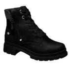 Bota Coturno Pinkcats Cano Curto Infantil Preto