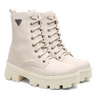 Bota Coturno Sola Robusta Yoyo Store Cano Medio Com Fecho de Cadarço