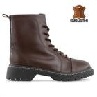 Bota Coturno Usaflex Salto Costura Enfeite Feminino