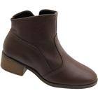 Bota Country Beira Rio Napa Cano Baixo Salto Grosso Feminina