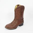 bota country estilo texas meio cano masculina em legitimo couro bovino tipo latego 902-floter-cho colate-