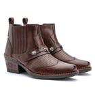 Bota Country Masculina Couro Conforto Casual