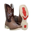 Bota Country Texana Masculina Montaria em Couro Capelli