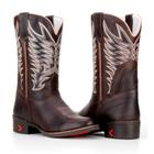 Bota Country Texana Masculina Rodeio Confortável Capelli