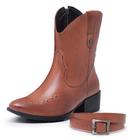 Bota Country Western Cano Curto Couro DR05