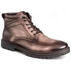 Bota Cuturno Rafarillo Cano Médio Em Couro Masculino Adulto Ref 30007-01