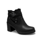 Bota Dakota Cano Curto Couro Salto 7.5cm Feminina