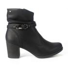 Bota Dakota Cano Curto Salto Bloco Feminino Cor Preto