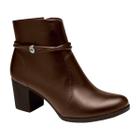 Bota Dakota G9641 Salto Medio Ziper Cano Curto Casual Feminino