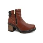 Bota Dakota Salto Bloco Feminino G8001 Conhaque