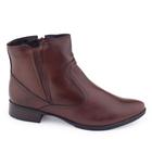 Bota Dazzani 50044 couro cabra lisa salto baixo 2,5cm zíper