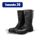 Bota de Borracha Preta Curta - BRACOL (CA37456) TAMANHO 36