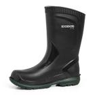 Bota de Pu Ecoboots Service Baixas Temperaturas Preta e Verde, Antiderrapante e Ultra Resistente CA 38589