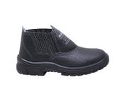 Bota de segurança kadesh combat 1000elastico bico pvc couro làtego preto c.a 43108