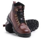 Bota De Segurança Masculino Coturno Militar Adventure Conforto Costurado Reforçado Couro Legítimo