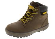 Bota de trabalho DEWALT Plasma Leather Steel Toe Safety Men com 9,5 de largura