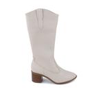 Bota Feminina Beira Rio Creme - 9066