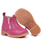 Bota Feminina Boiadeira Rosa Country Texana Solado Emborrachado ref 1202