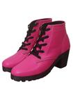 Bota Feminina Botinha Coturno Salto Baixo Cano Curto Tratorada Confortável 2023 Ref. 20/111