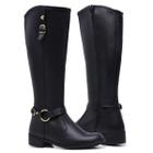 Bota Feminina Cano Alto Gmm Shoes Estilo Montaria Moderna 11080