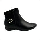 Bota Feminina Cano Baixo Comfortflex Preta