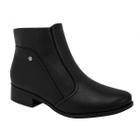 Bota Feminina Cano Baixo Conforto Piccadilly - Preto