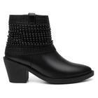 Bota Feminina Cano Curto Bico Fino Moderna + Bolsa Carteira