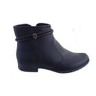 Bota Feminina Cano Curto Salto Baixo Fecho Ziper Conforto Dakota G9554