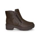 Bota Feminina Cano Curto Zíper Salto Tratorado Dakota G9563