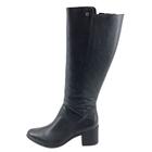 Bota Feminina Cano Longo Couro Burnish 346903 - Bottero