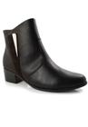 Bota Feminina Comfortflex Ankle Boot 23-86302 S/ Baixo Preto