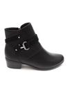 Bota Feminina Comfortflex Ankle Boot S/ Baixo 23-86303 Preto