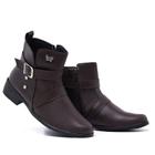 Bota Feminina Coturno Cano Curto Ziper Moda Casual Blogueira