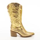 Bota Feminina Country Inês com Bordado e Textura Croco