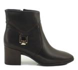 Bota Feminina Couro Bottero Cano Curto Salto Grosso 347807