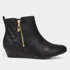 Bota Feminina Modare Anabela Preto