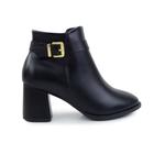 Bota Feminina Modare Fivela Cano Baixo Preta - 707810720081