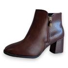 Bota Feminina Modare Zíper Ankle Boot Confortável