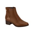 Bota Feminina Moleca Cano Curto Salto Baixo Grosso Croco