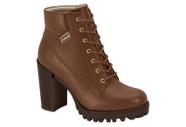 Bota feminina moleca coturno