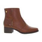 Bota Feminina Moleca Salto Medio Traseira Croco