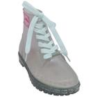 Bota Feminina Molekinha Galocha Infantil De PVC Com Gliter