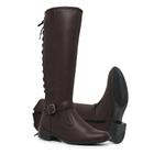 Bota Feminina Montaria Cano Alto com Cadarço Schiareli Calçados - Ref. 11653